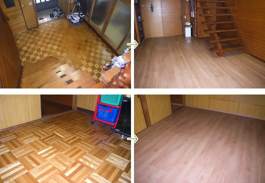 T様邸床改修工事