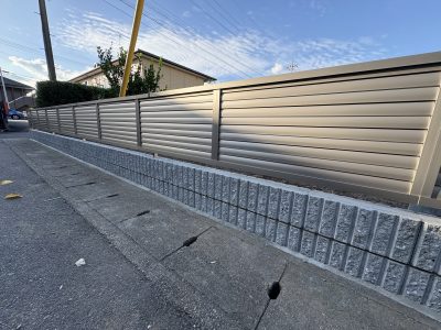 フェンス設置工事　完了 | 建築部ブログ